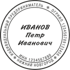 ИП-13 Образец печати ИП Изготовление печатей Нижний Новгород