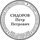 ИП-2 Образец печати ИП